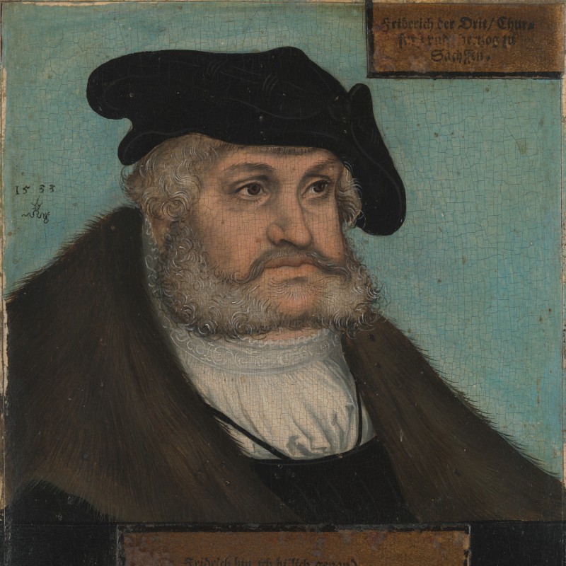 Portrait of Frederick III, Elector of Saxony.