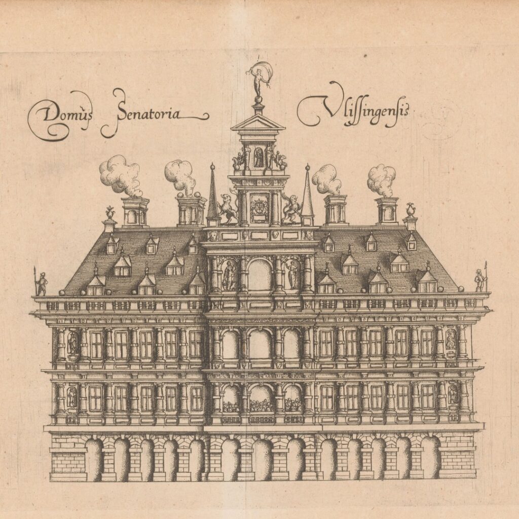 Print of Vlissingen town hall