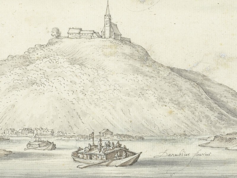 two large Boats on the Danube