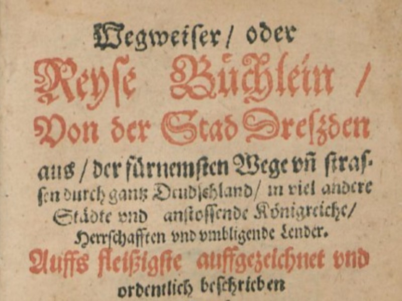 Early Modern Travel Guides