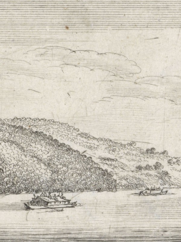 Two large boats travelling on the Danube