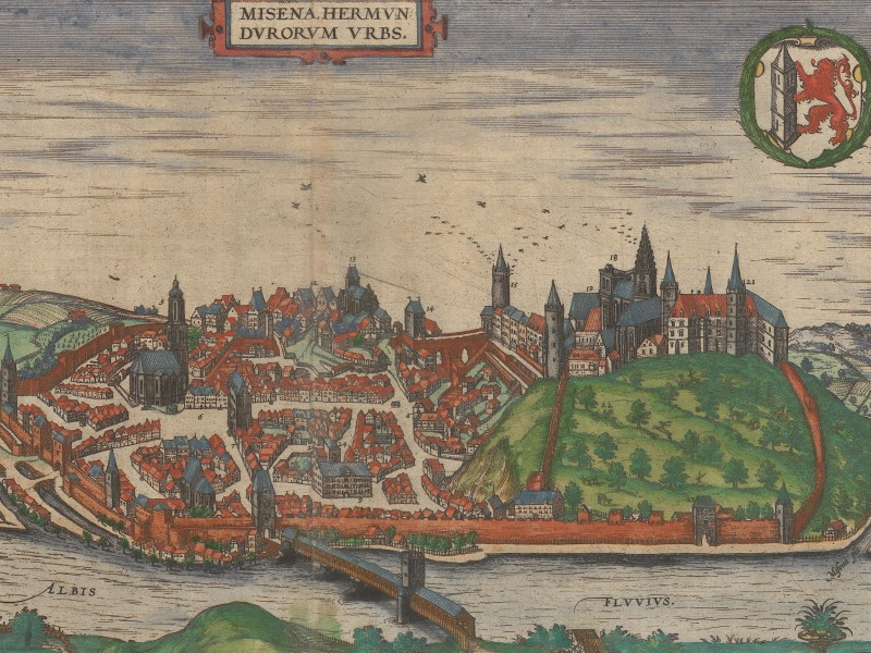 View of Meissen from across the Elbe River.