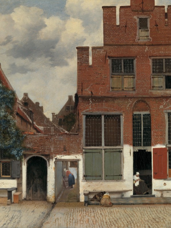 Johannes Vermeer's famous painting of a street in Delft
